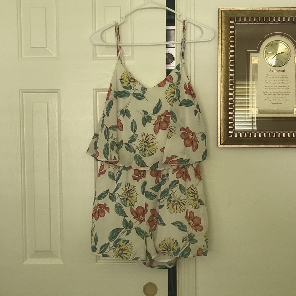 Jack white floral romper